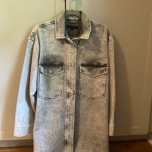Denim Button-Up Dress